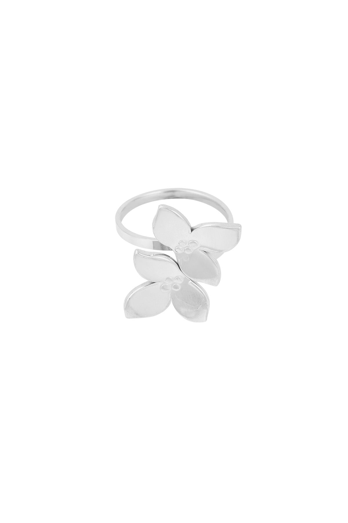 anello duo di fiori