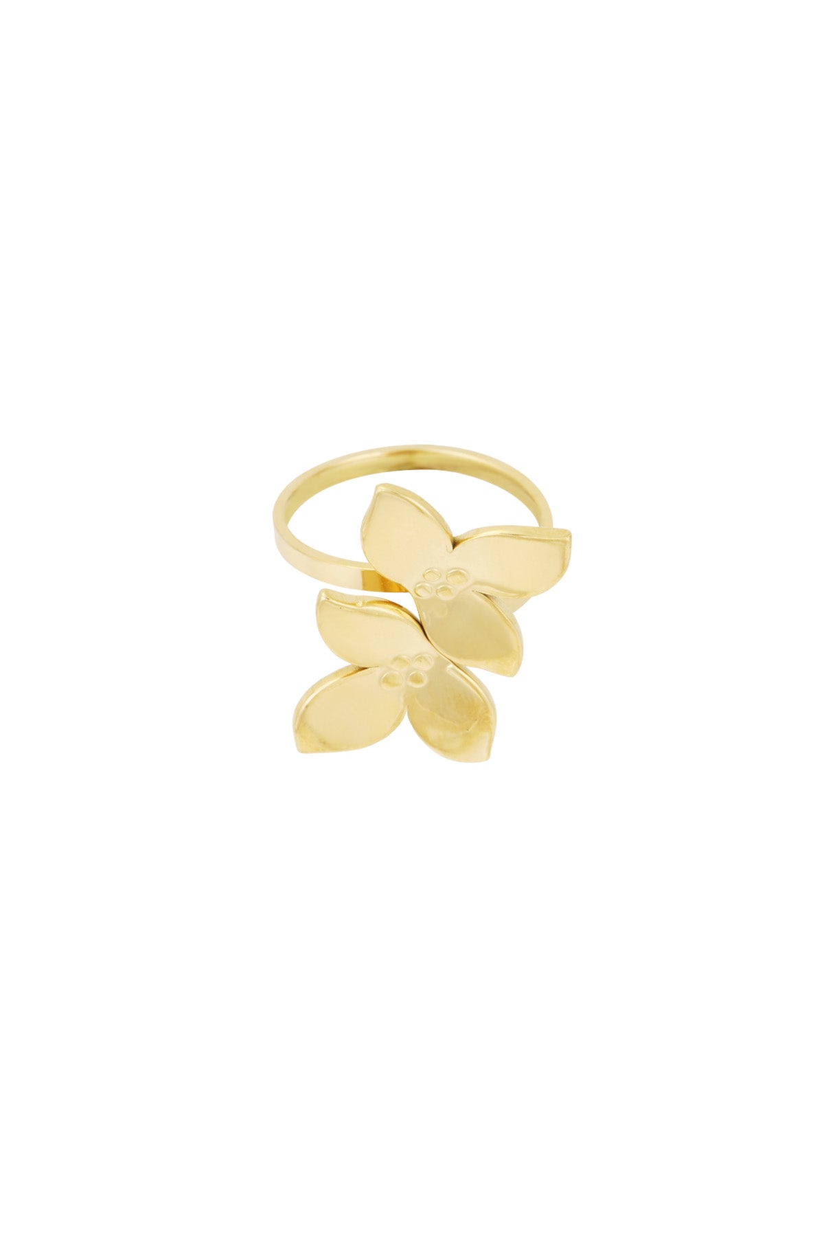 anello duo di fiori