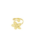 anello con puntini a forma di fiore