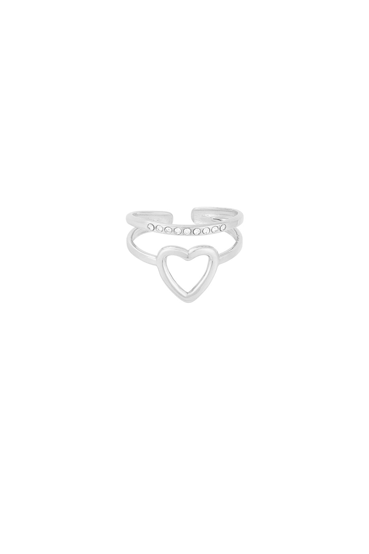 anello cuore e scintillio