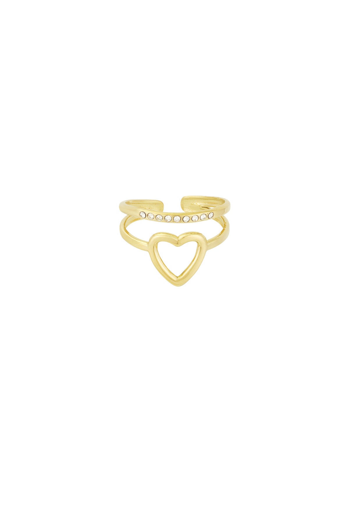 anello cuore e scintillio
