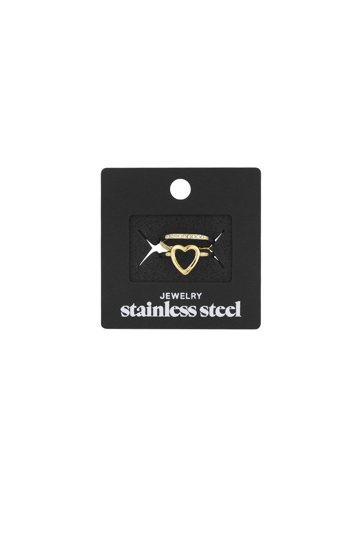 anello cuore e scintillio