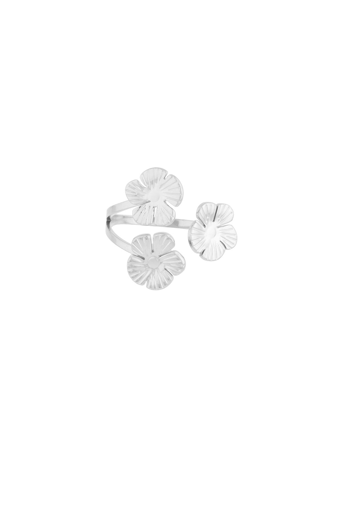 anello trio floreale