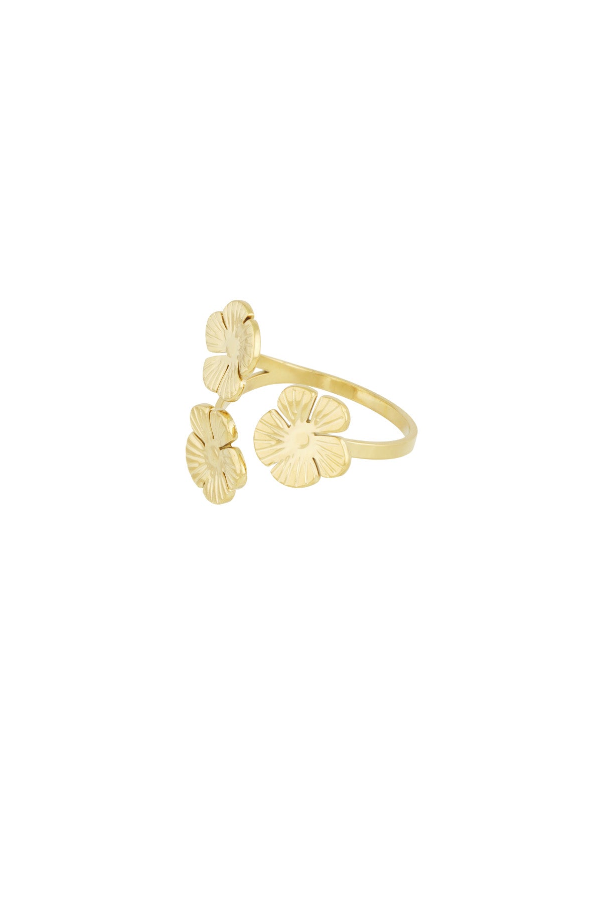 anello trio floreale
