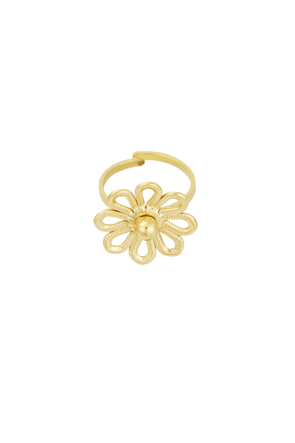 Anello fiore felice