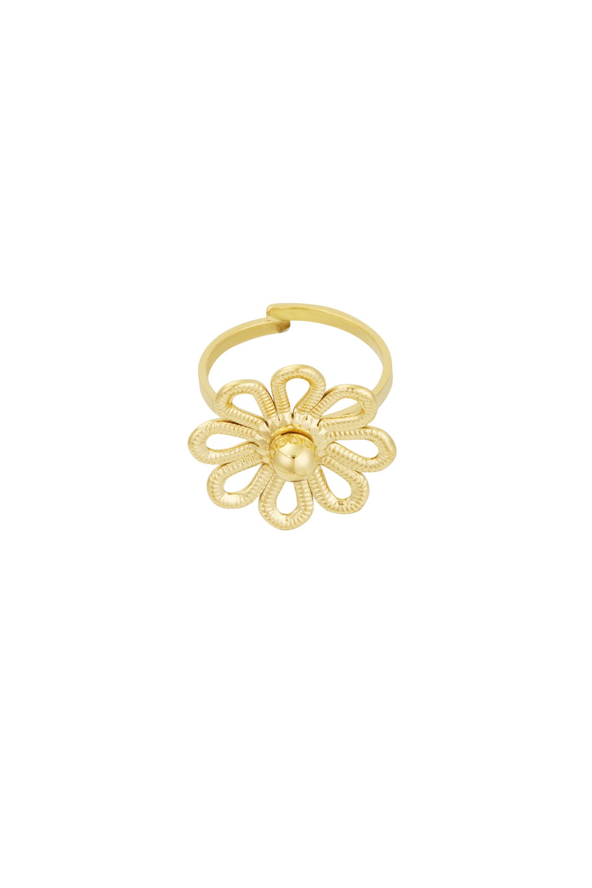 Anello fiore felice