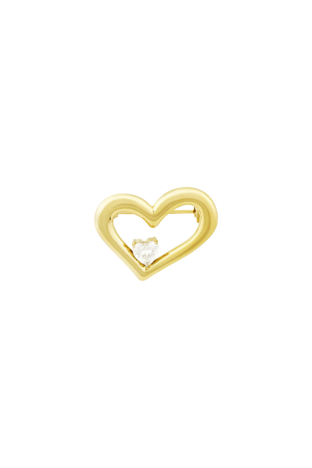 spilla cuore scintillante