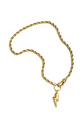 Collana con ciondolo a forma di fulmine