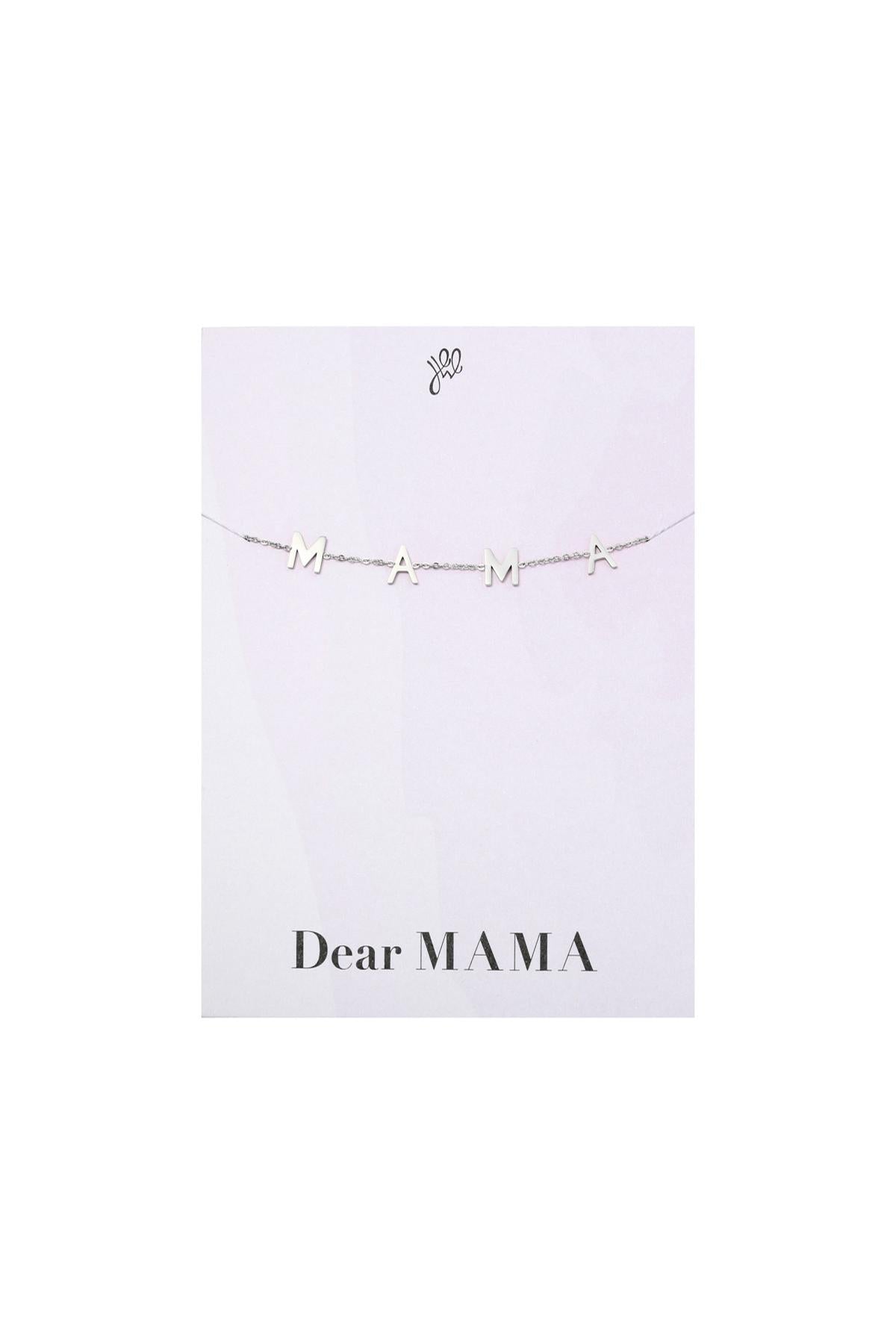 Bracciale Cara mamma Silver Color Stainless Steel
