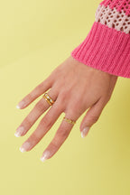 Anello importante con pietre