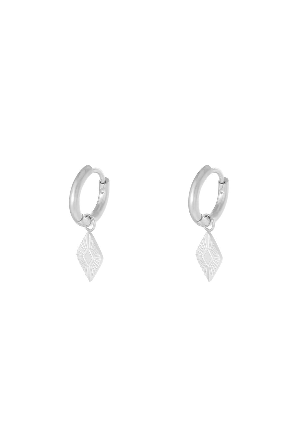 Orecchini Diamante Gold Stainless Steel