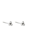 Orecchini Triple Bullet Silver Color Stainless Steel