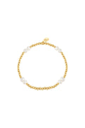Bracelet pearl mix Gold Stainless Steel