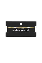 Bracelet pearl mix Gold Stainless Steel