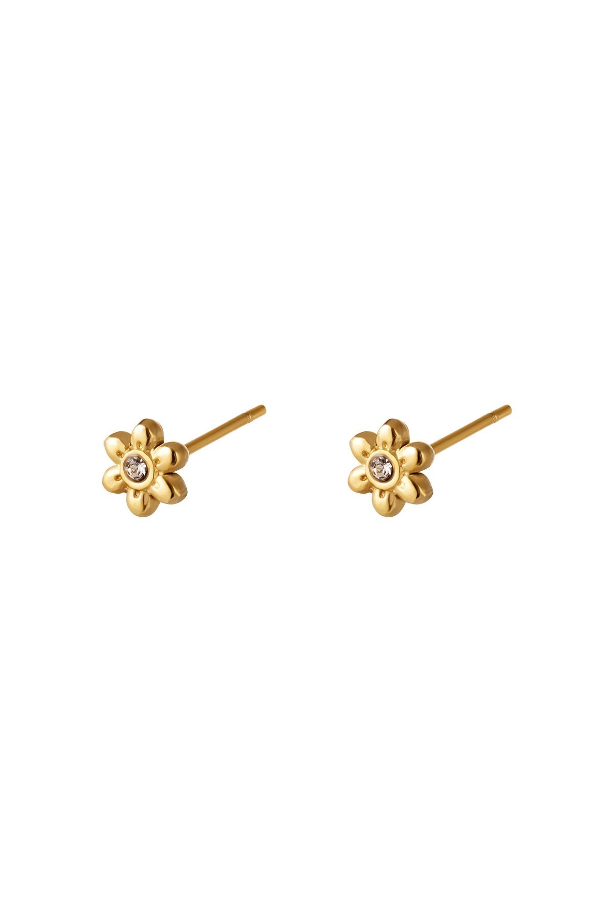 Fiore a bottone in acciaio inossidabile Gold Stainless Steel