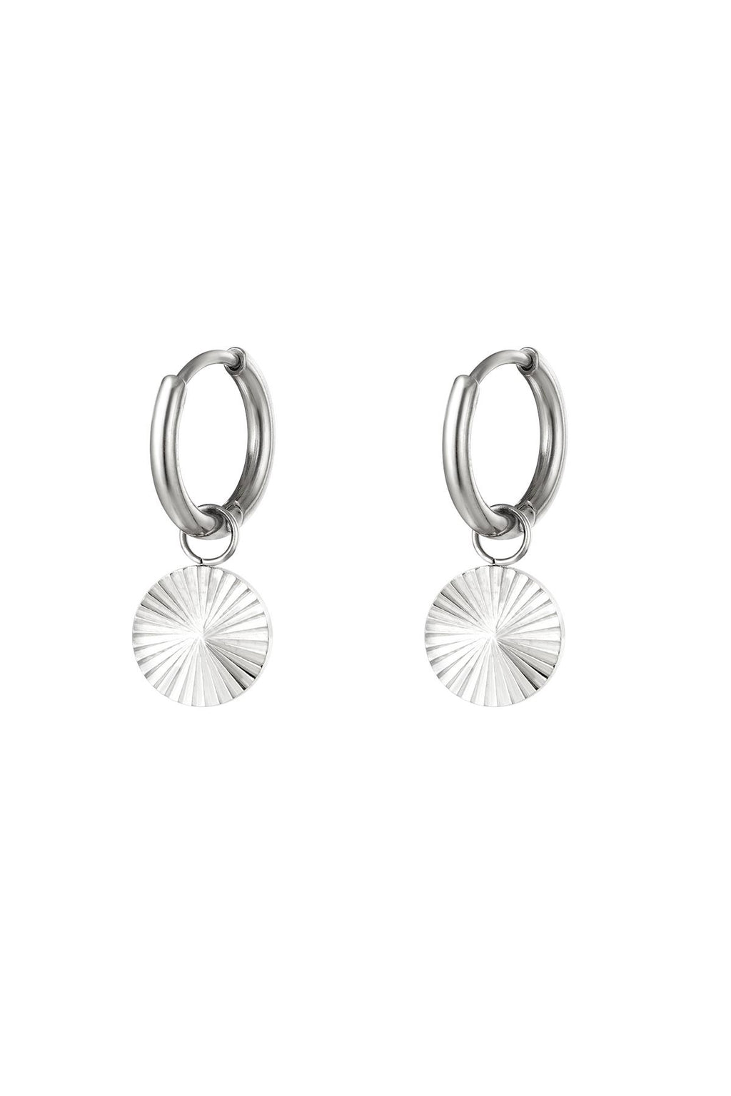 Cerchio di orecchini in acciaio inossidabile Silver Color Stainless Steel