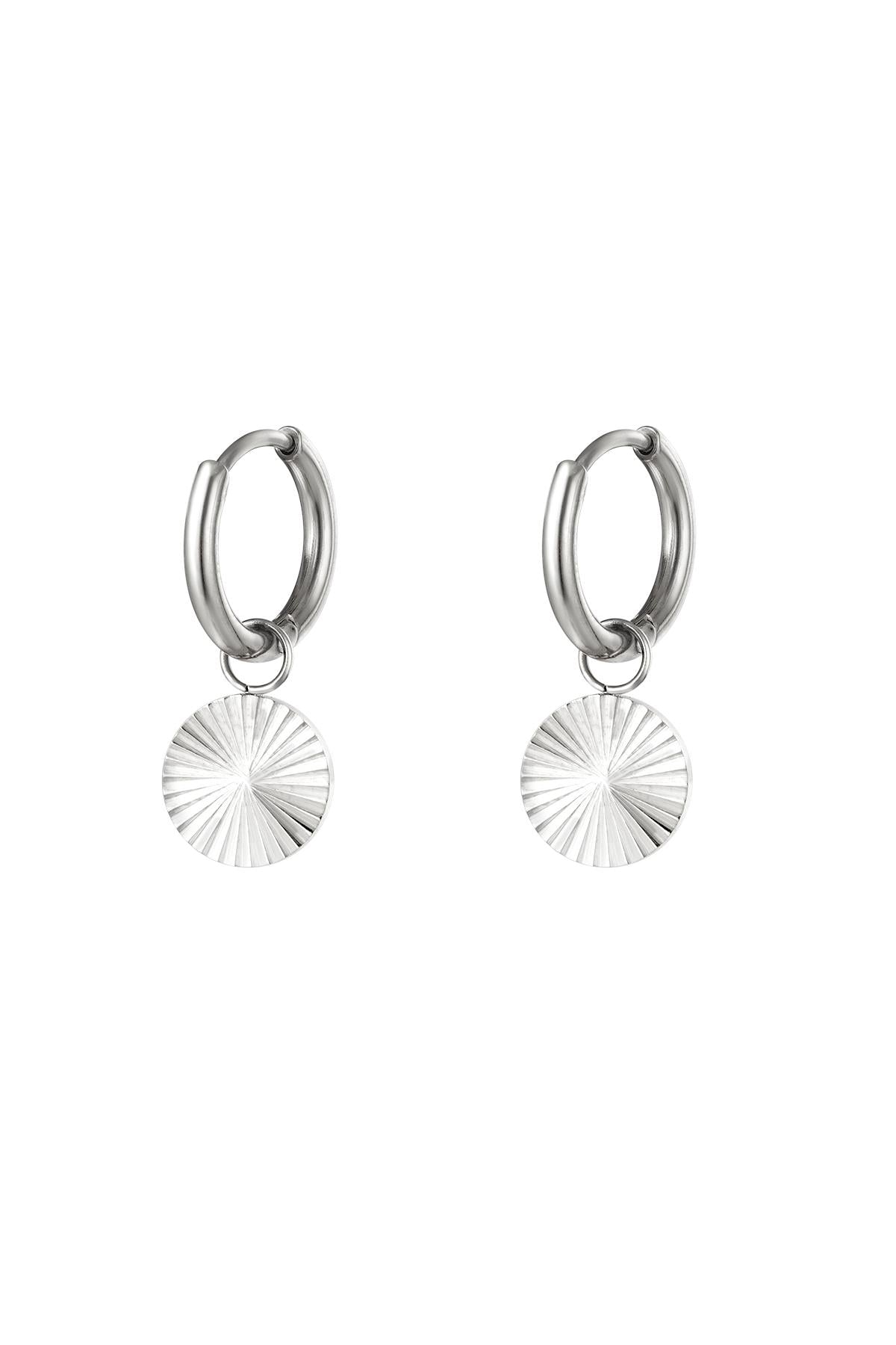 Cerchio di orecchini in acciaio inossidabile Silver Color Stainless Steel