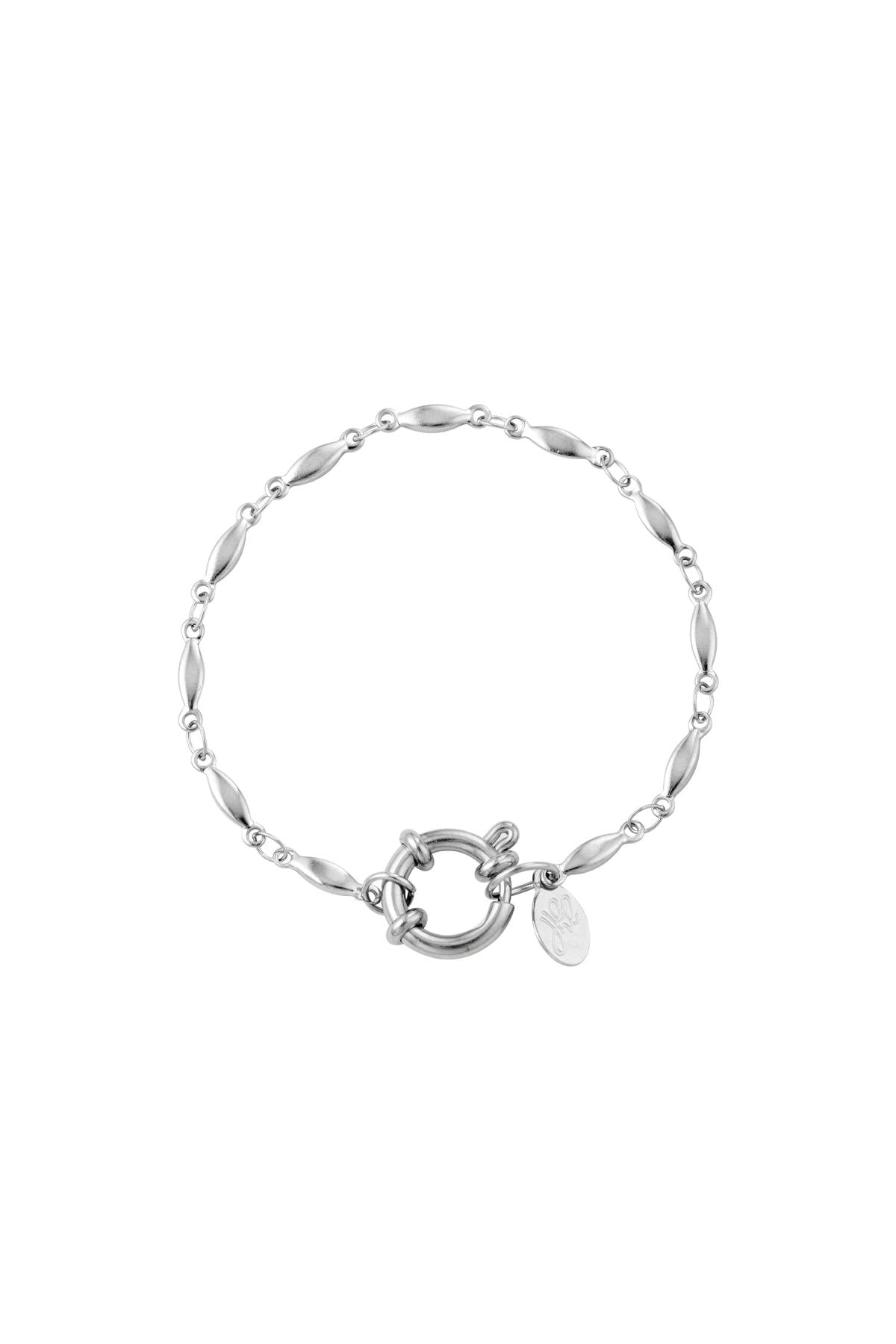 Bracciale a catena ovale Gold Stainless Steel