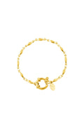 Bracciale a catena ovale Gold Stainless Steel