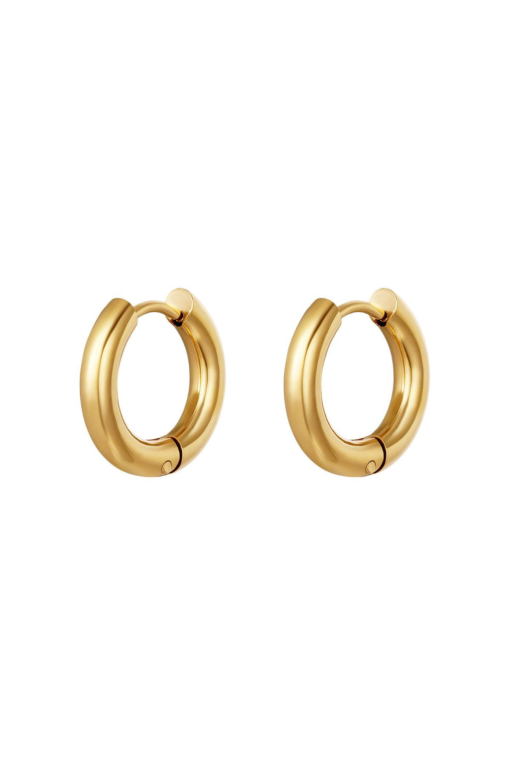 Orecchini creoli basic - piccoli Gold Stainless Steel