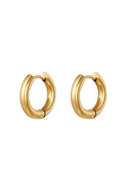 Orecchini creoli basic - piccoli Gold Stainless Steel