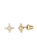 Orecchini a bottone Stella - Collezione Sparkle Gold Copper