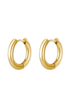 Creoli semplici L Gold Stainless Steel