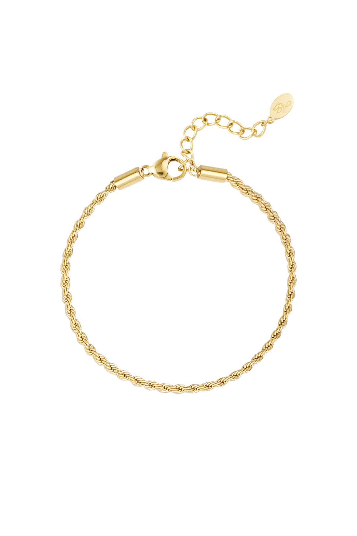 Bracciale jasseron ritorto stretto - argento-2.0MM