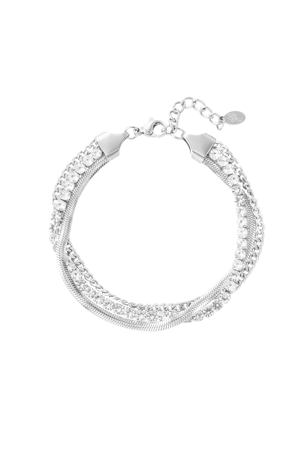 bracciale doppio strato di pietre
