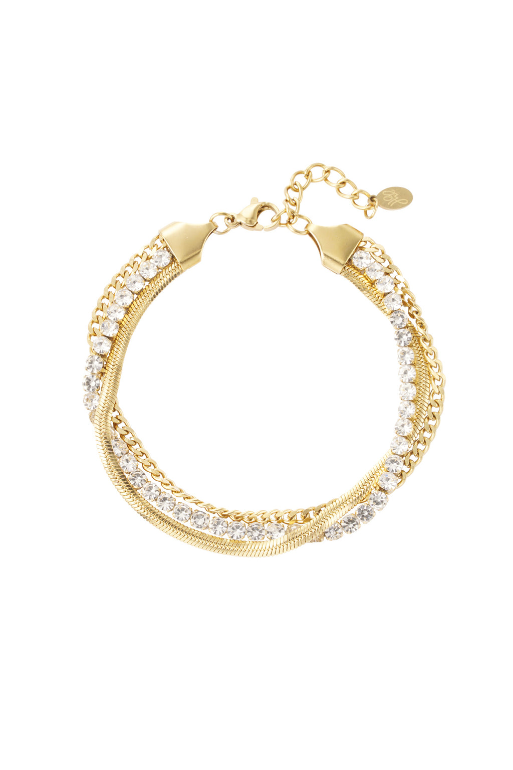 bracciale doppio strato di pietre