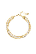 bracciale doppio strato di pietre