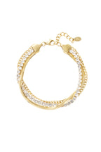 bracciale doppio strato di pietre