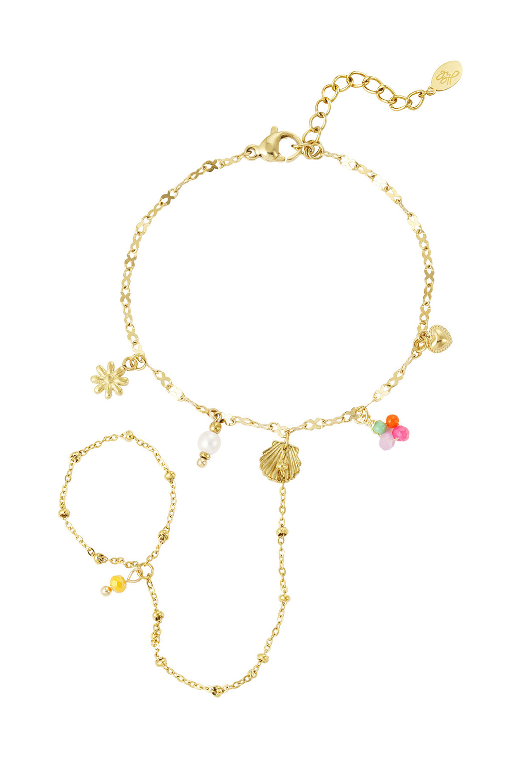 bracciale da spiaggia con ciondoli