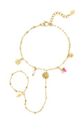 bracciale da spiaggia con ciondoli