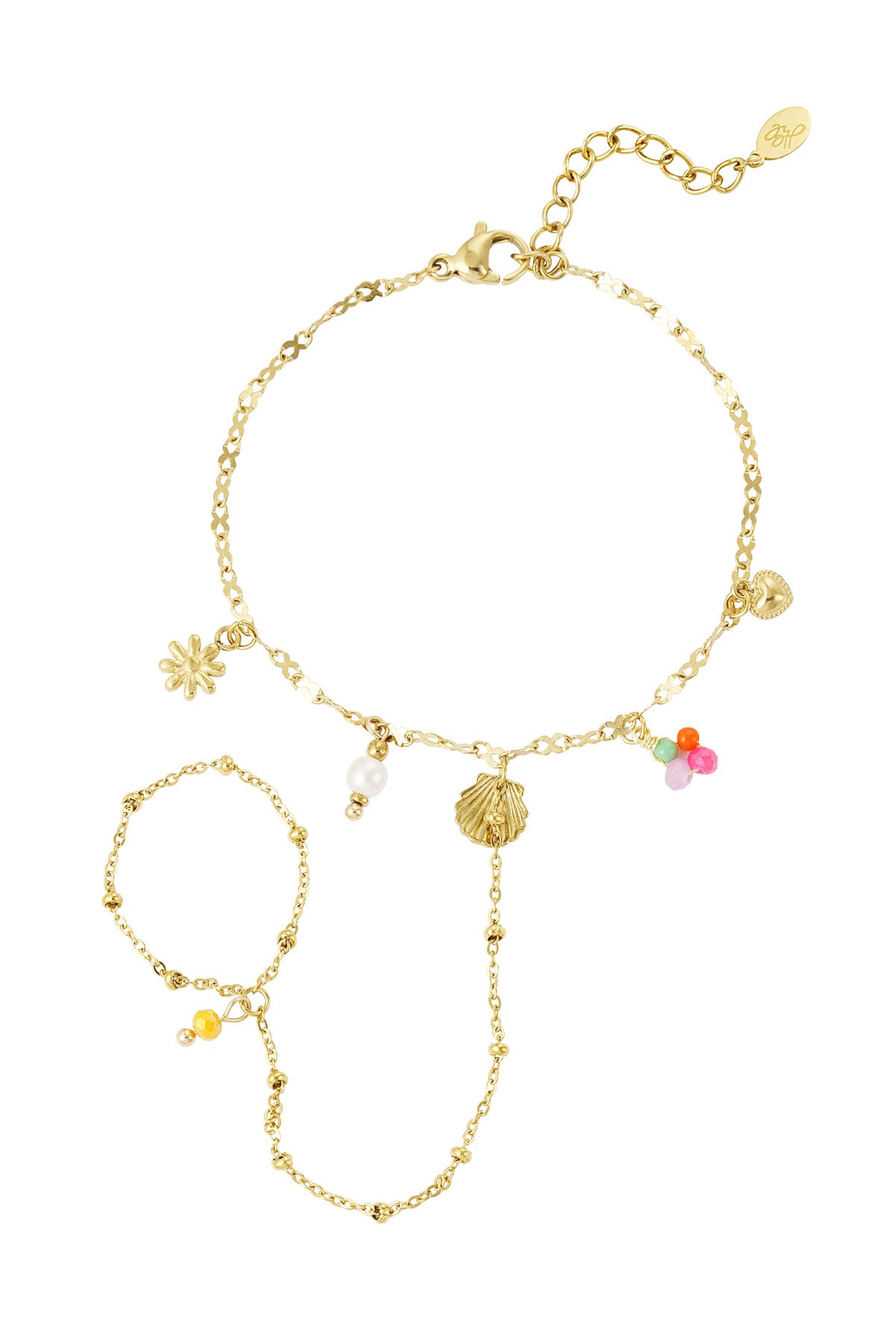bracciale da spiaggia con ciondoli