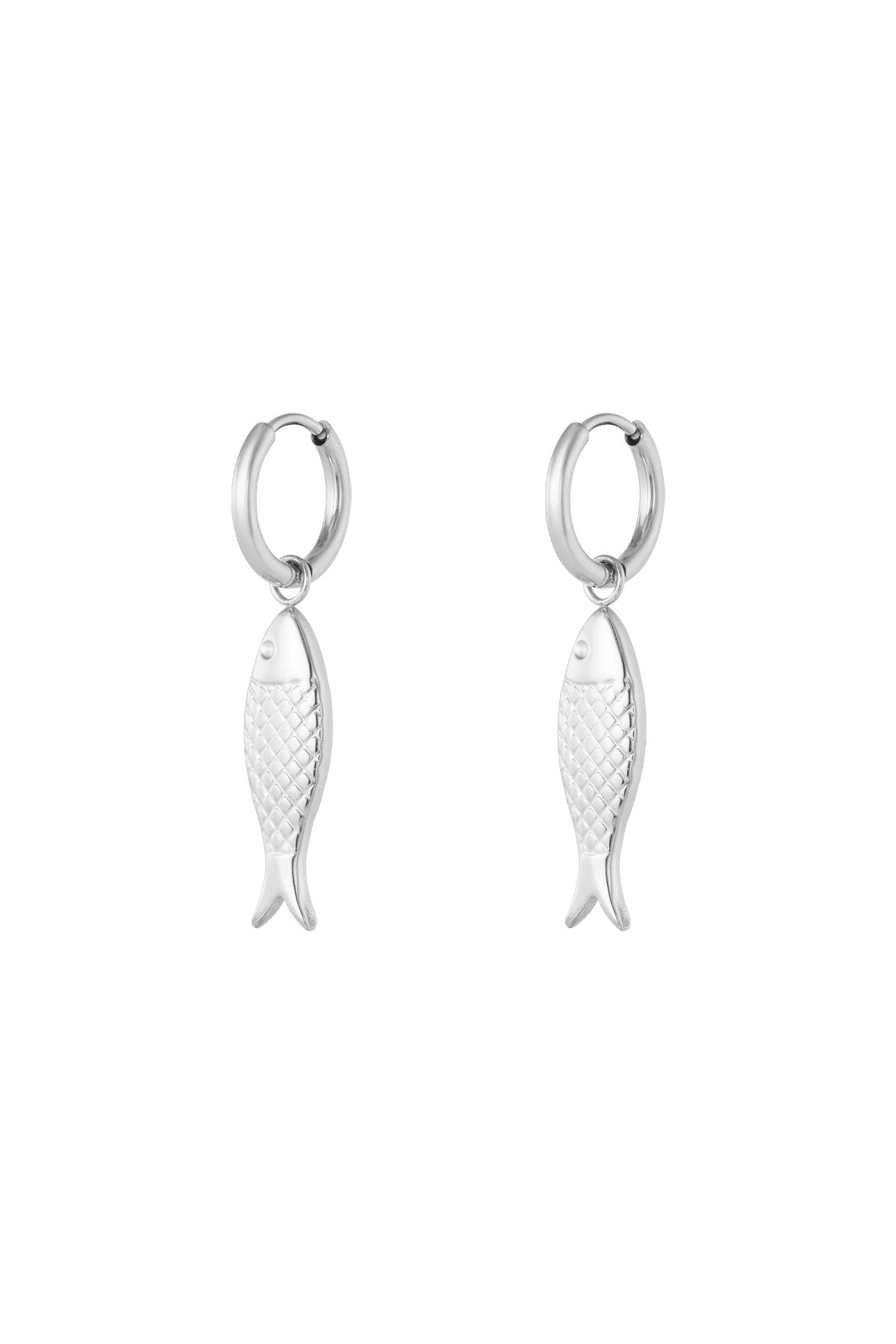orecchini con ciondolo a forma di pesce