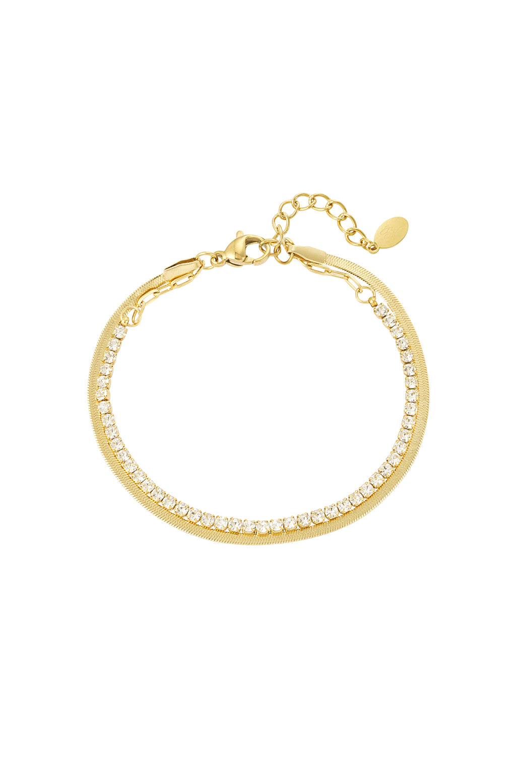 bracciale doppio con diamanti