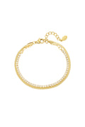bracciale doppio con diamanti