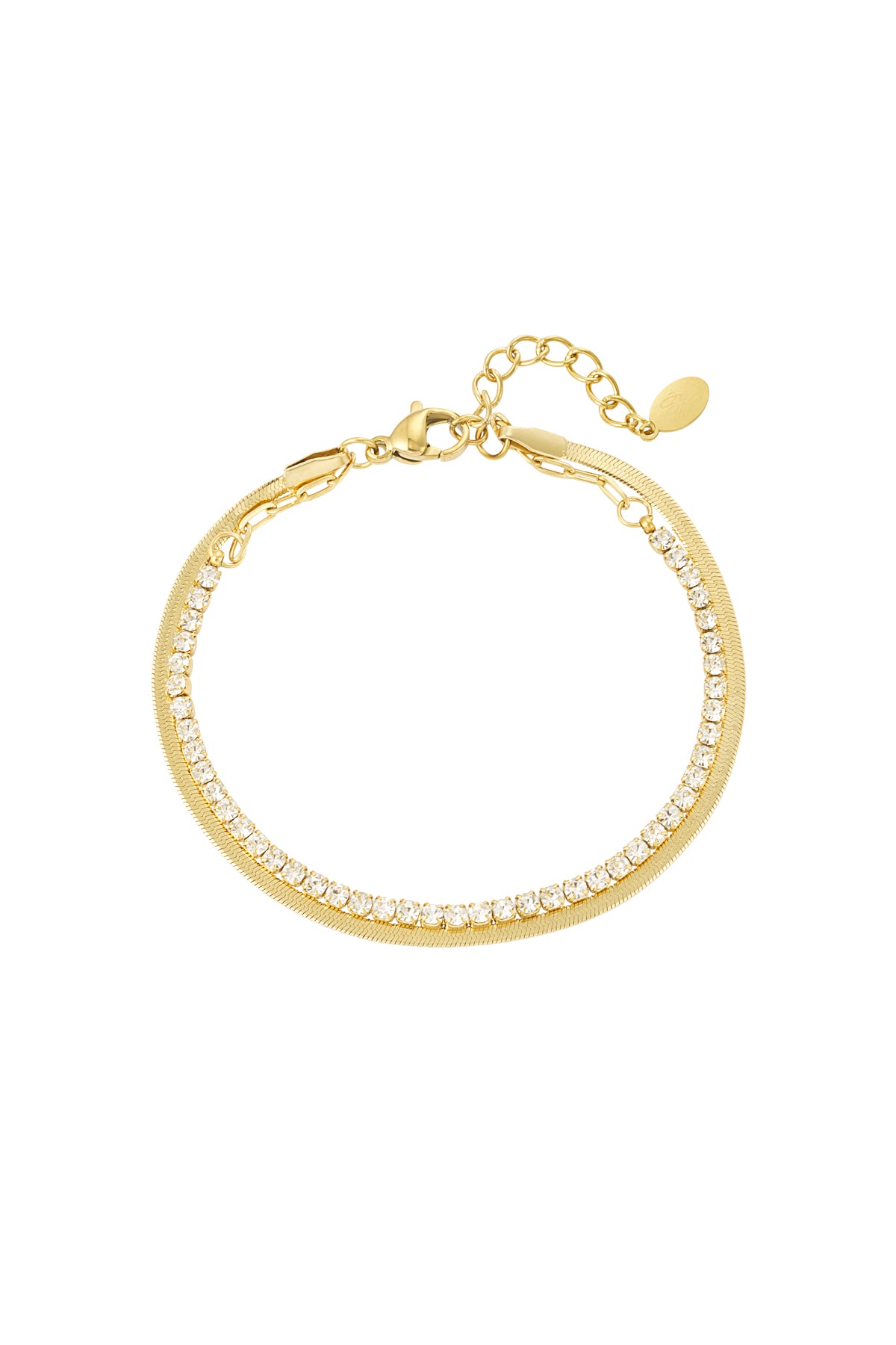 bracciale doppio con diamanti