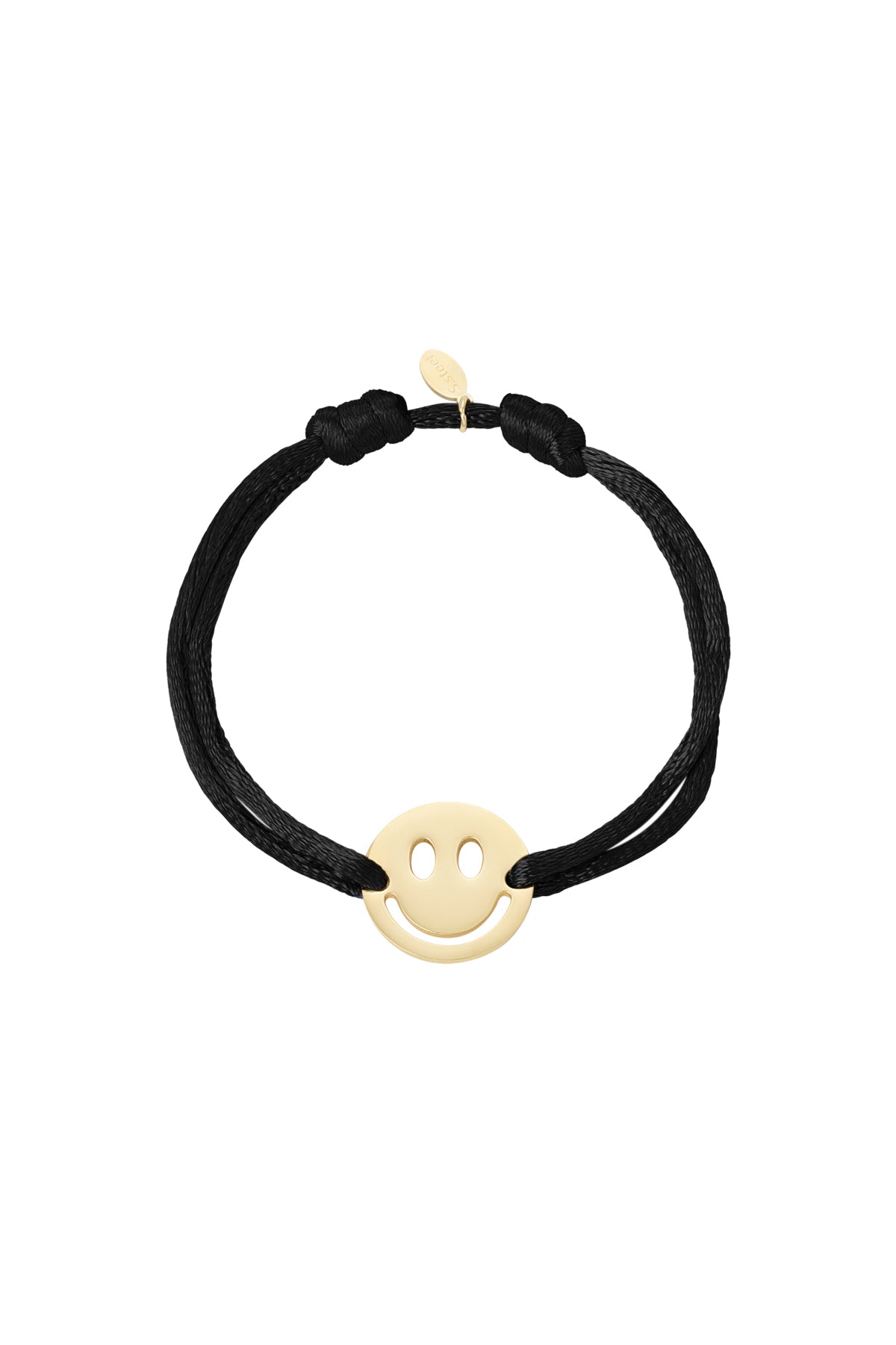 Bracciale in raso con smiley