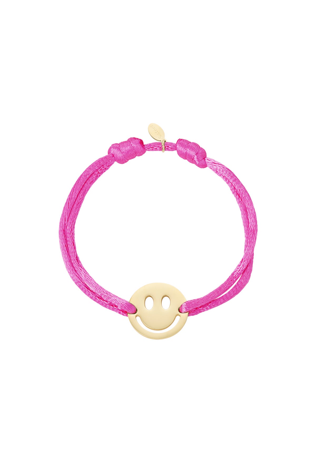 Bracciale in raso con smiley