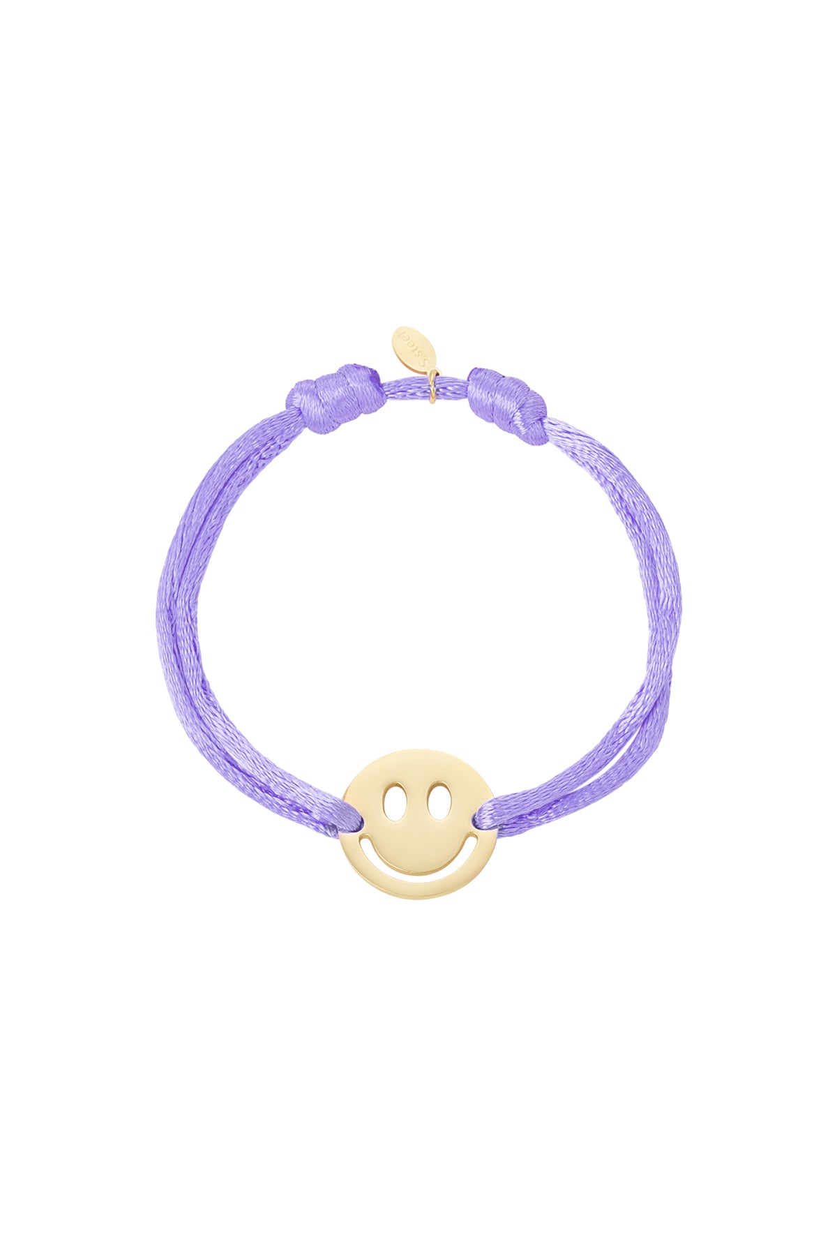 Bracciale in raso con smiley