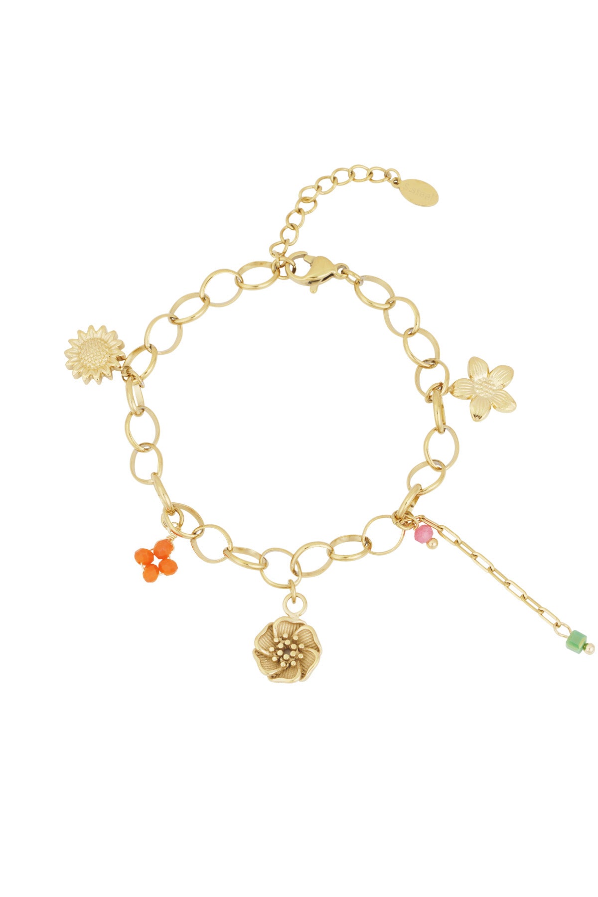 braccialetto con ciondolo fiore
