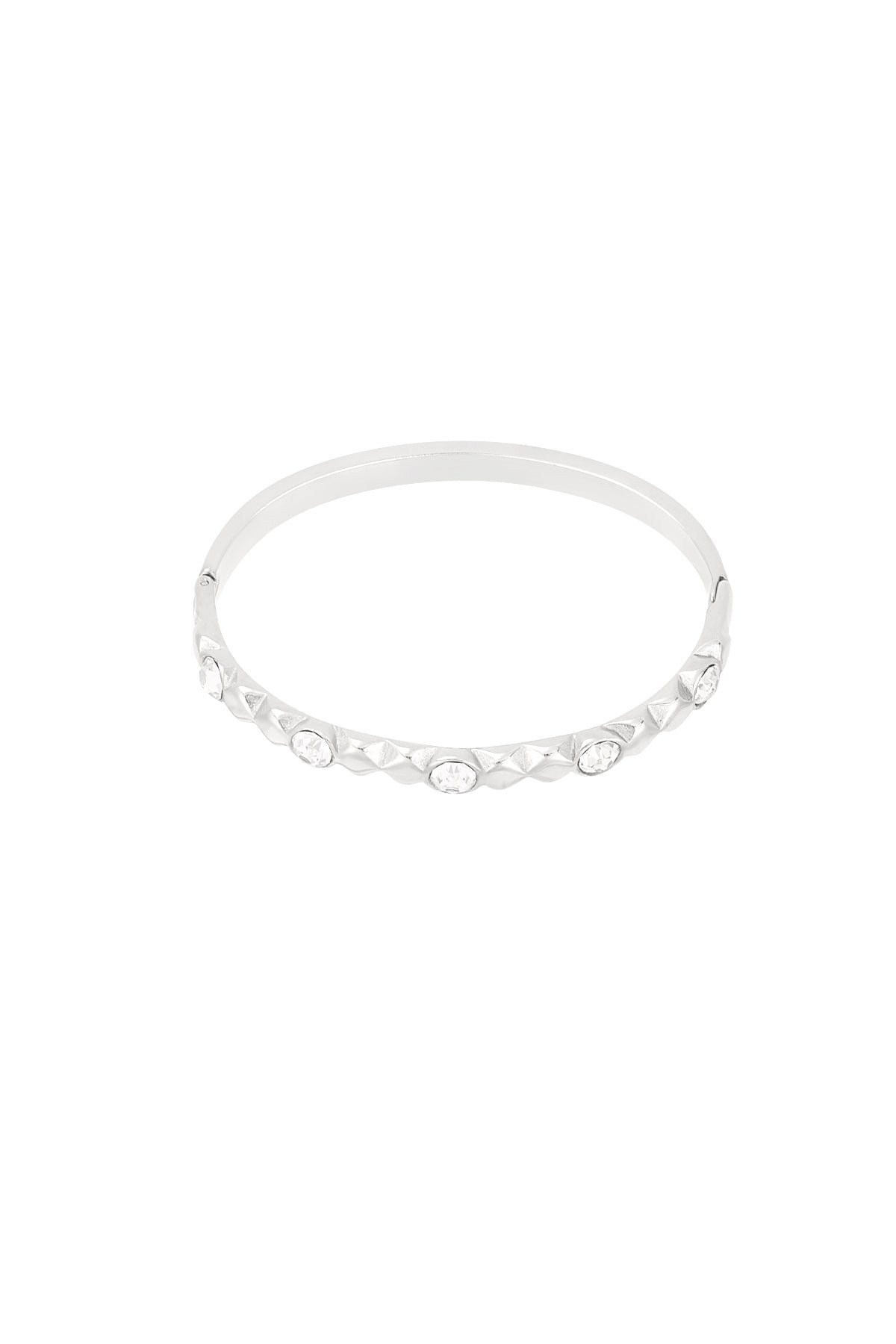 bracciale in rilievo di diamanti