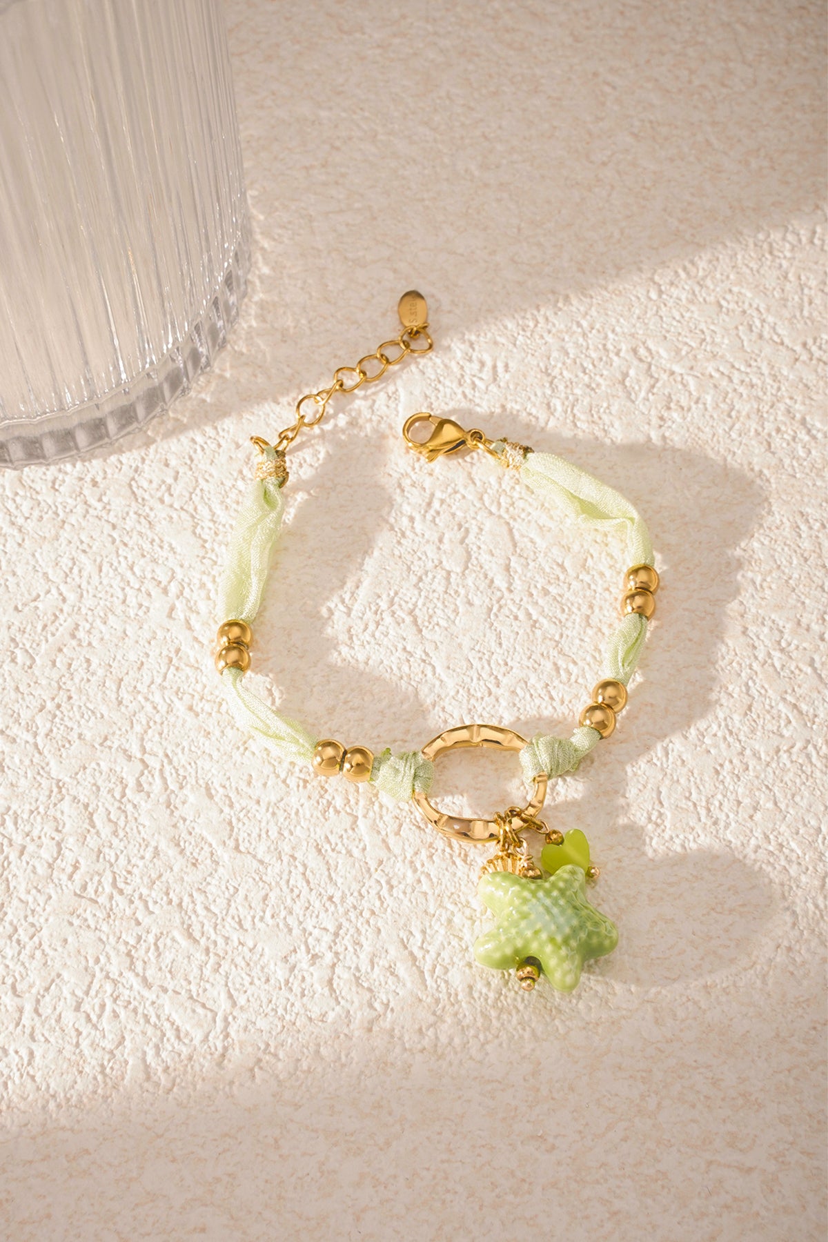 Bracciale Stellato - Colore Verde e Oro