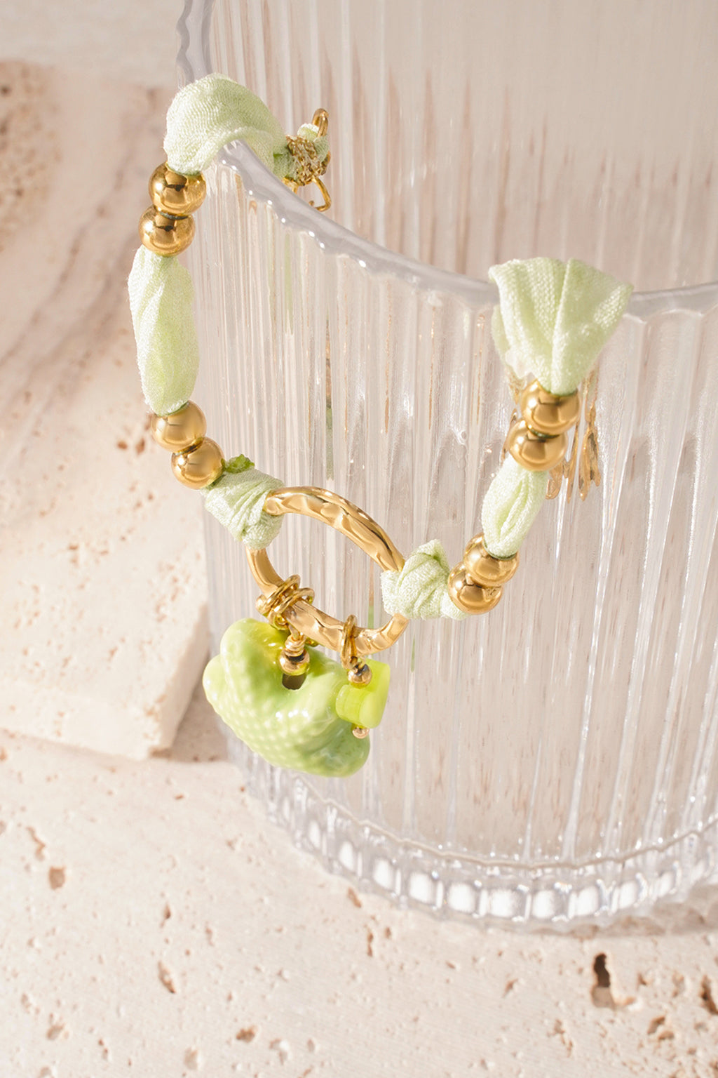 Bracciale Stellato - Colore Verde e Oro