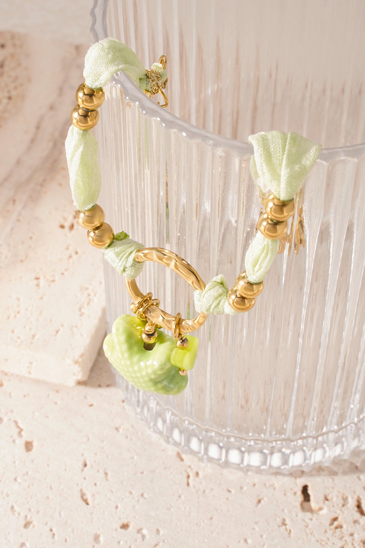 Bracciale Stellato - Colore Verde e Oro