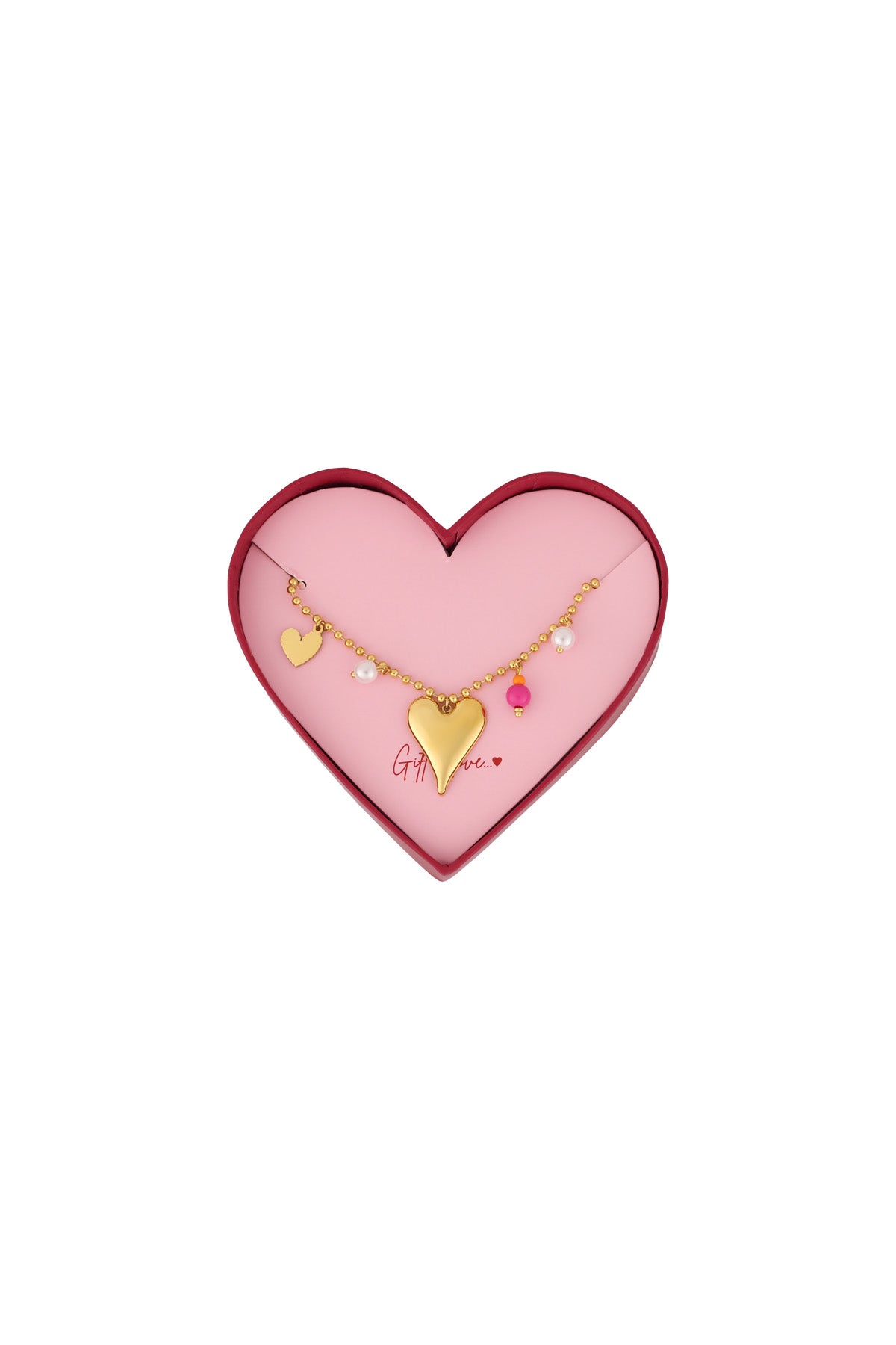 dono d'amore bracciale in acciaio inossidabile con scritta "love"