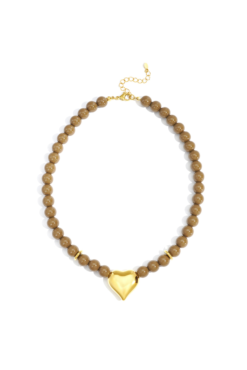 Collane con perline acriliche a forma di cuore, casual, quotidiane, semplici, gioielli da donna