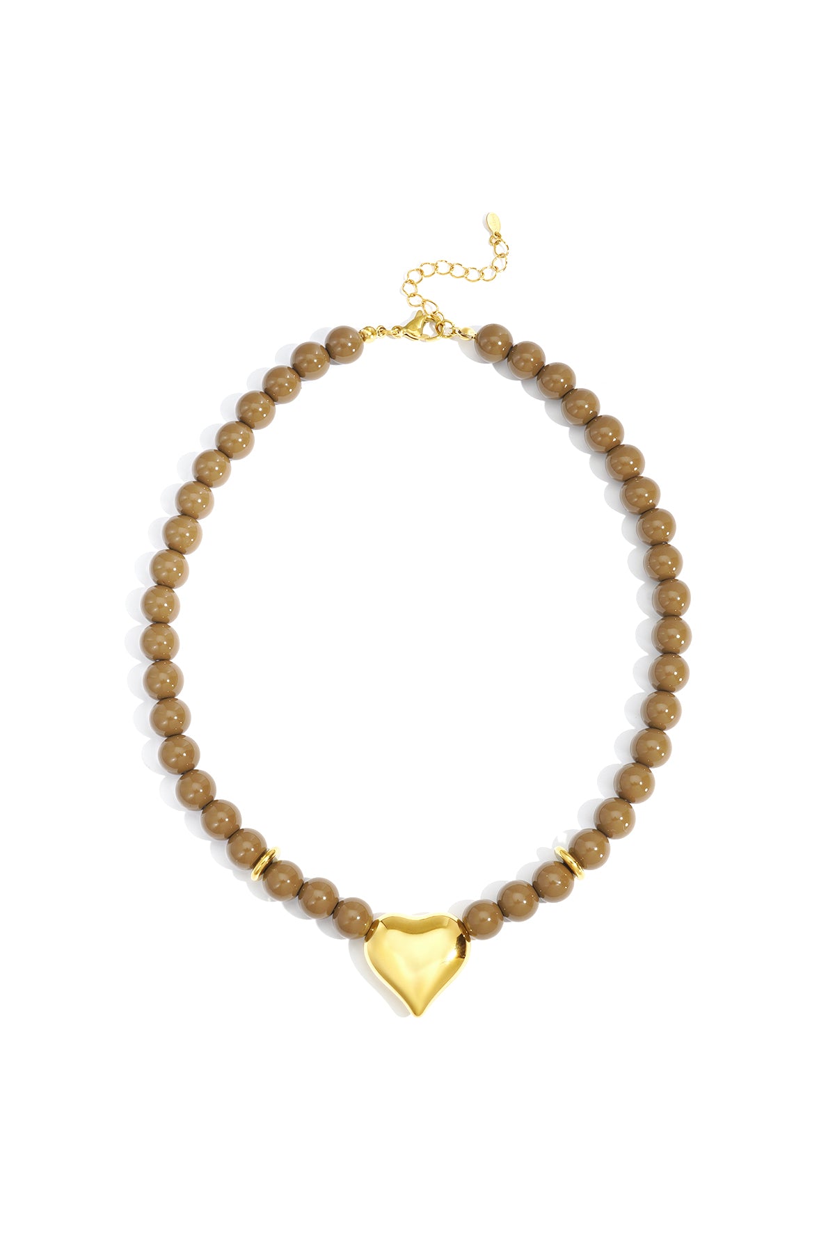 Collane con perline acriliche a forma di cuore, casual, quotidiane, semplici, gioielli da donna